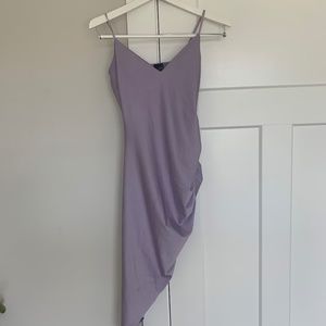 Purple Midi Formal Dress